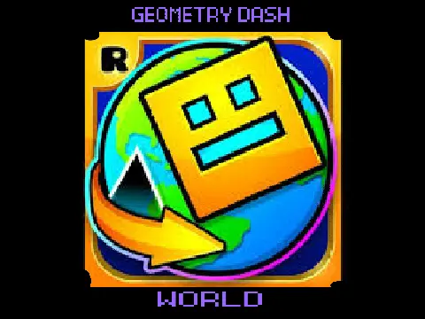 Geometry Dash World Game Logo