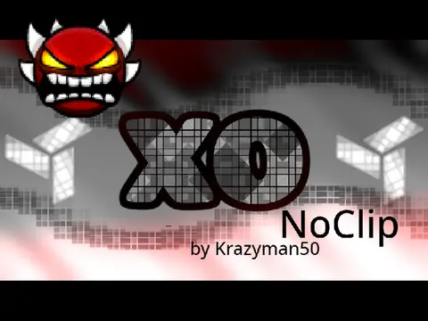 Gameplay of the Geometry Dash XO Noclip fan level