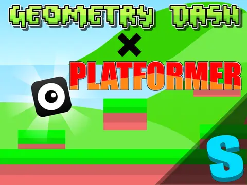 Geometry Dash Platformer combining rhythm and platforming gameplay