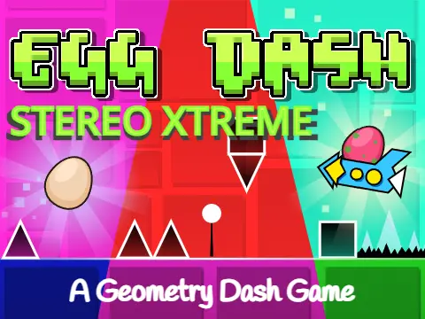 Geometry Egg Dash Stereo Extremeness egg in a difficult obstacle course