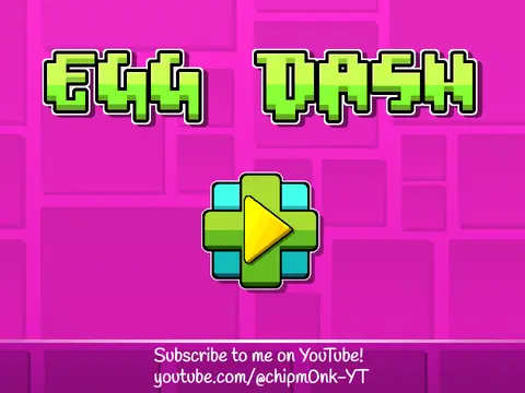 geometry egg dash with a face
