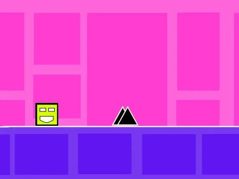 Play Geometry Game 26-04 online - dated geometry dash fan game
