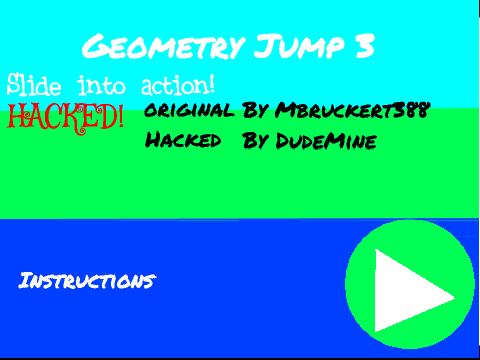 geometry jump slide into action hacked