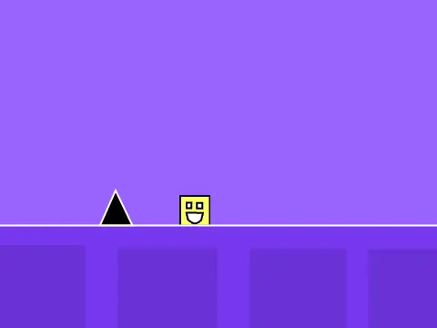 Play Geometry Jump online, a rhythm platformer game inspired by Geometry Dash