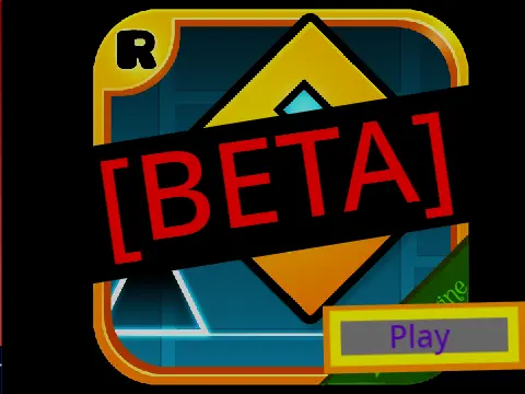 Geometry Scratch Beta game showing character and unlockable skins menu