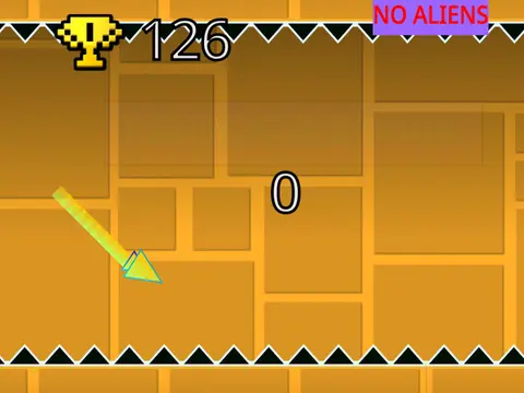 Geometry Spam Challenge Featuring Aliens V3 gameplay with alien obstacles