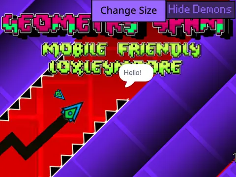 Geometry Spam Challenge Hi - hard difficulty click spam game online