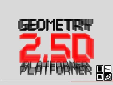 Gameplay view of Geometry | 3D Effect Platformer showing depth perspective