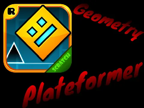 Geometry Platformer gameplay with geometric obstacles