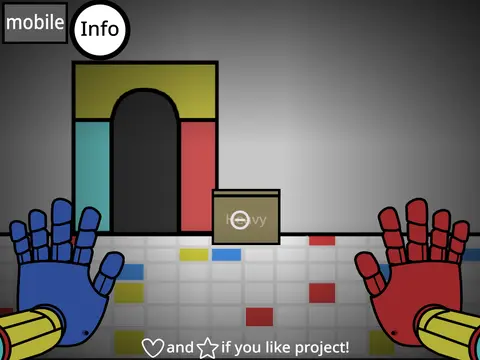 Screenshot of Grabpack Test Yellow Hand game on dash-geometry.com