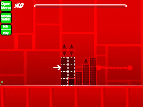 Hardest jump obstacle in Scratch Geometry Dash gameplay