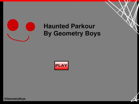 Haunted Parkour gameplay with ghostly obstacles