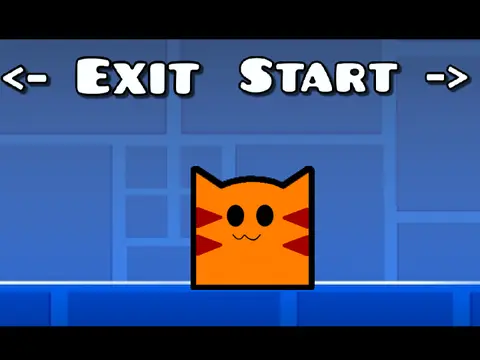 mewsim and friends were in geometry dash world