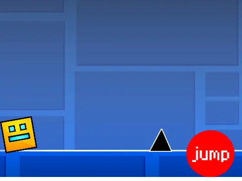 My First Project on Scratch Geometry Dash but Bad Game Logo