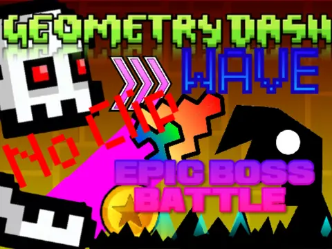 no clip geometry dash wave epic boss battle