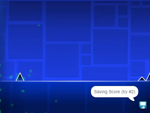 Part of Geometry Dash Lite mini game screenshot