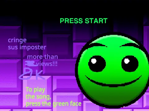 Press Start Geometry Dash SubZero Song Gameplay