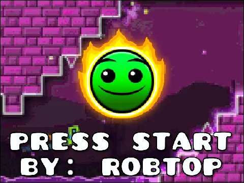 Screenshot from the Press Start Geometry Dash Subzero fan project