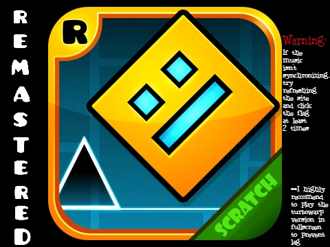 Geometry Dash Remastered Edition gameplay featuring remastered graphics and music