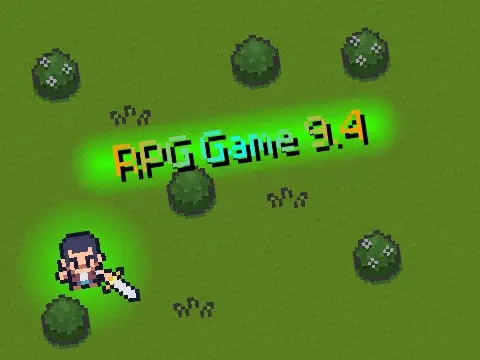 Screenshot of RPG Game v9.4 Discontinued, a tile-based adventure game