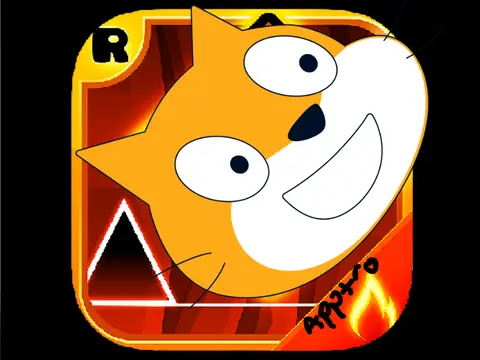 scratch cat does geometry dash meltdown