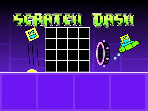 Play Scratch Geometry Dash online free browser game