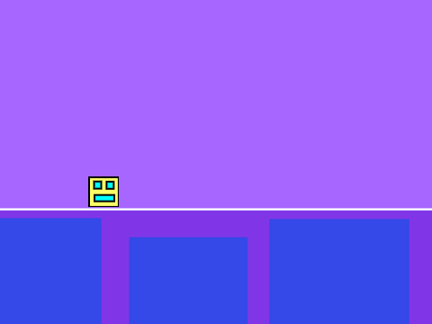 Scratch Geometry Dash rhythm platform game