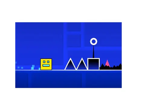 Scratch Geometry Dash online rhythm platform game