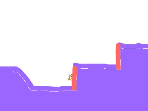 Gameplay of a distinct instance of Scratch Geometry Dash