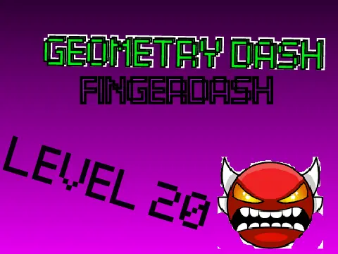 Scratch Geometry Dash Fingerdash rhythm game screen