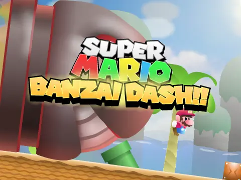 Super Mario Banzai Dash fast gameplay