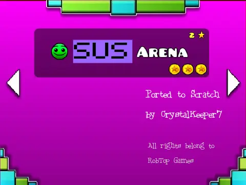 sus geometry dash meltdown