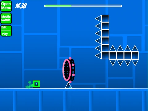 Troll Geometry Dash level editor screenshot
