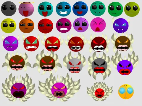 update geometry dash difficulty faces
