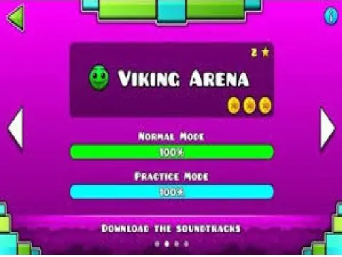 Viking Arena Geometry Dash Meltdown gameplay screenshot