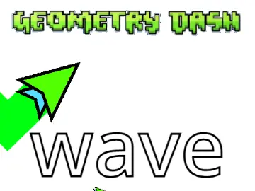 Wave Geometry Dash Level - Wave mode gameplay screenshot